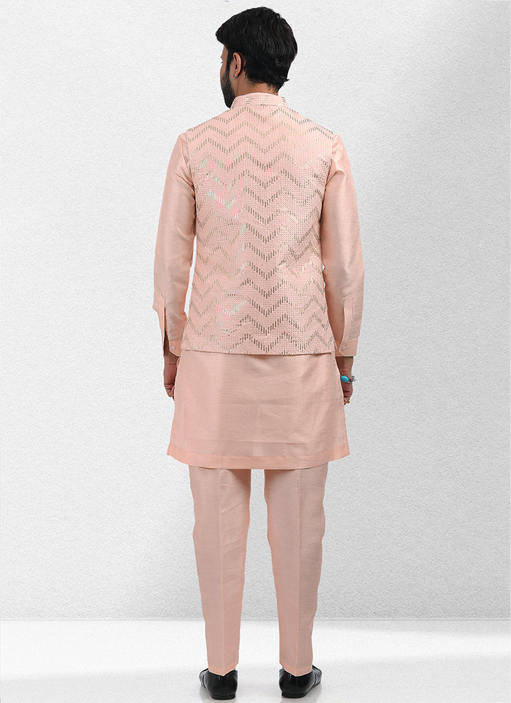 Authentic Ethnic art silk Premium Kurta Pajama | Handcrafted with Intricate Details for Timeless Appeal