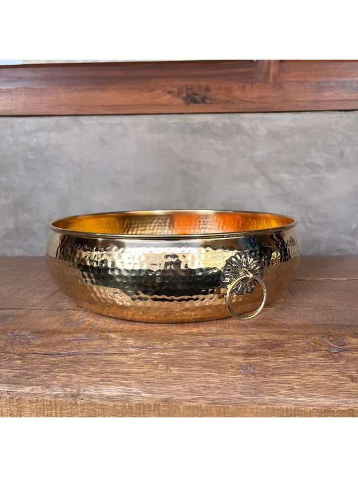 Gulmahor Brass Floating Urli | Elegant Home Decor Accessory