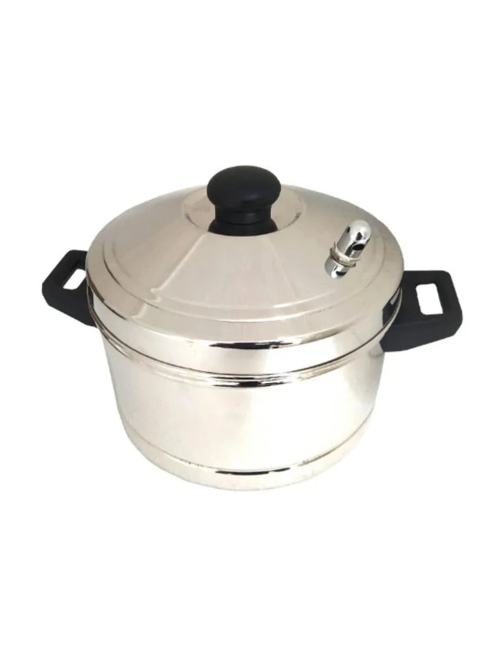 Stainless Steel Idli Cooker with 4 Plates | Induction Compatible