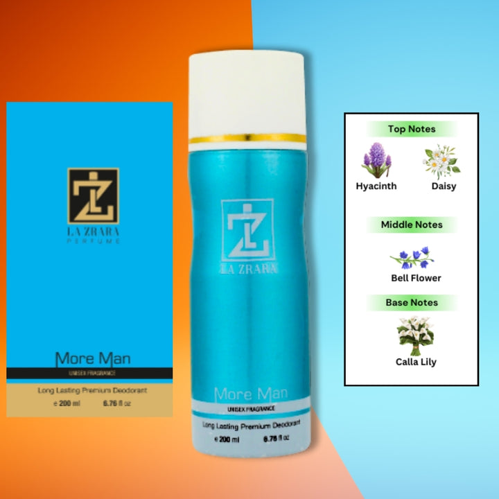 More Man Premium Deodorant | Unisex 100ml for All-Day Odor Protection