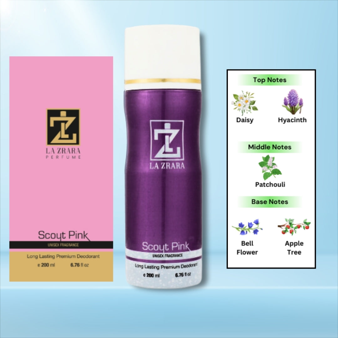Scout Pink Long-Lasting Deodorant | 100ML Premium Protection Against Odors
