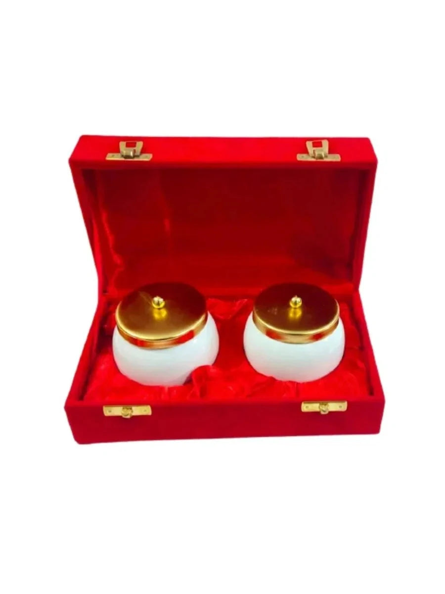 Multipurpose Dry Fruit Jar Gift Set | Elegant Velvet Box Container