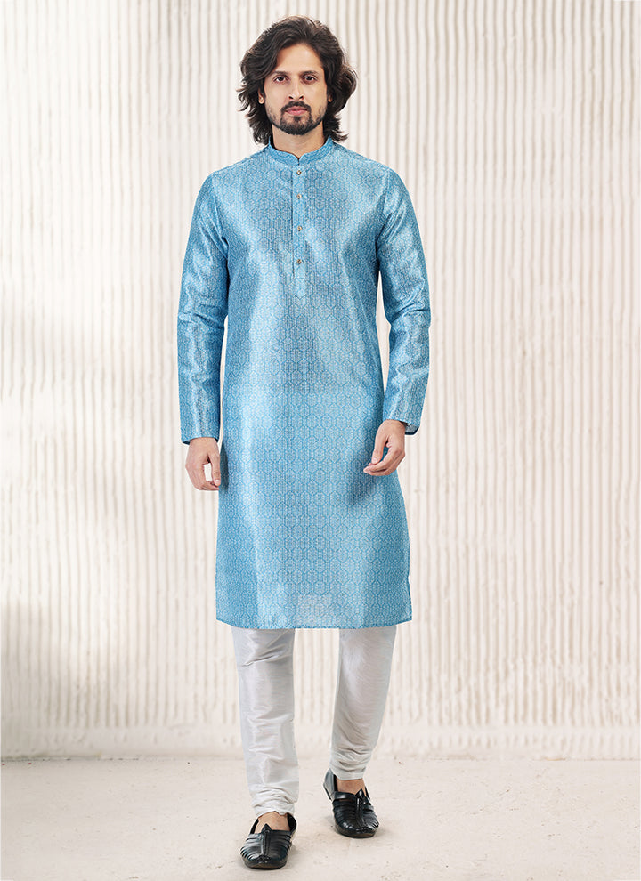 Charismatic Fashion banarasi silk Premium Kurta Pajama | Luxury Attire for Weddings & Special Moments