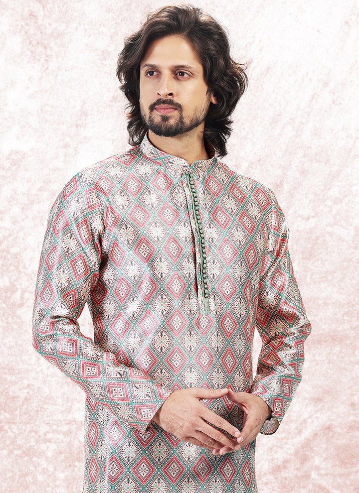 Timeless Elegant banarasi silk Premium Kurta Pajama | Intricately Crafted for Cultural & Festive Excellence