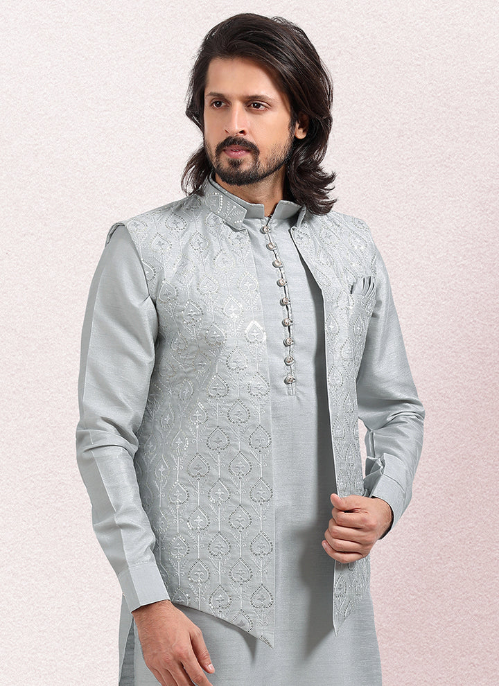 Luxurious Handcrafted art silk Premium Kurta Pajama | Designed to Elevate Your Style for Cultural Events