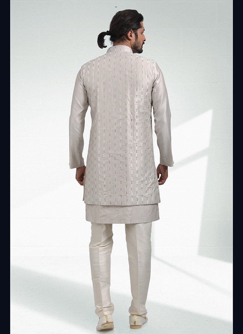 Cultural Fusion banarasi silk Premium Kurta Pajama | Intricately Crafted for Cultural & Festive Excellence