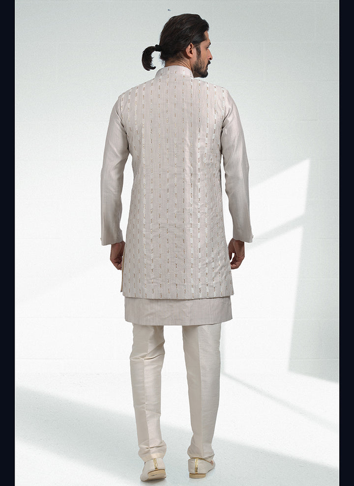 Cultural Fusion banarasi silk Premium Kurta Pajama | Intricately Crafted for Cultural & Festive Excellence
