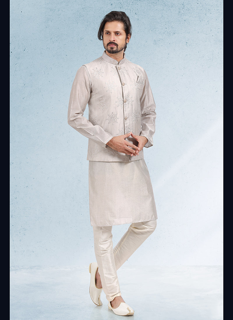 Traditional Elegant banarasi silk Premium Kurta Pajama | Luxury Attire for Weddings & Special Moments