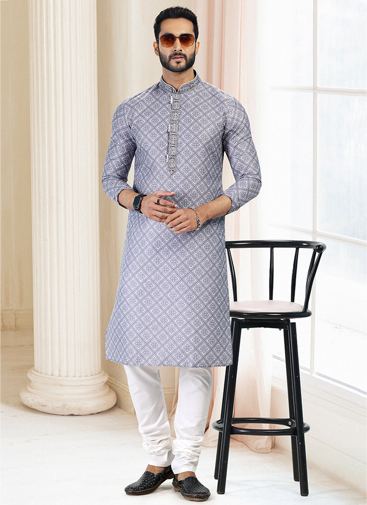 Charismatic Fashion cotton Premium Kurta Pajama | Enriched with Fine Embroidery & Graceful Aesthetic