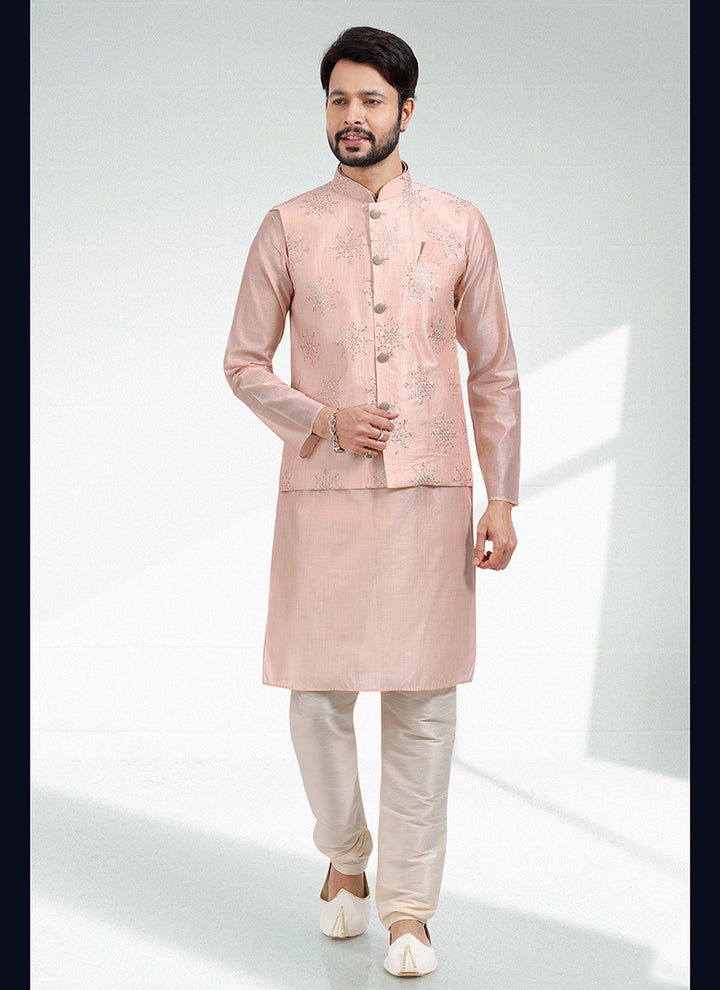 Traditional Elegant banarasi silk Premium Kurta Pajama | Luxury Attire for Weddings & Special Moments