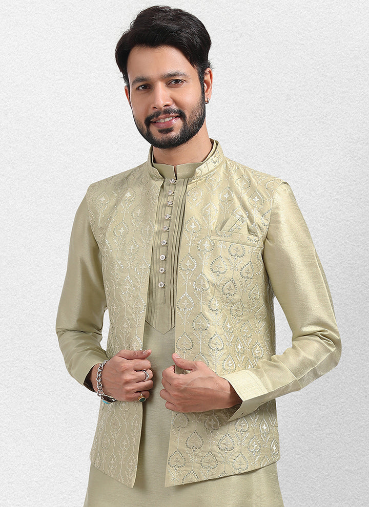 Luxurious Handcrafted art silk Premium Kurta Pajama | Designed to Elevate Your Style for Cultural Events