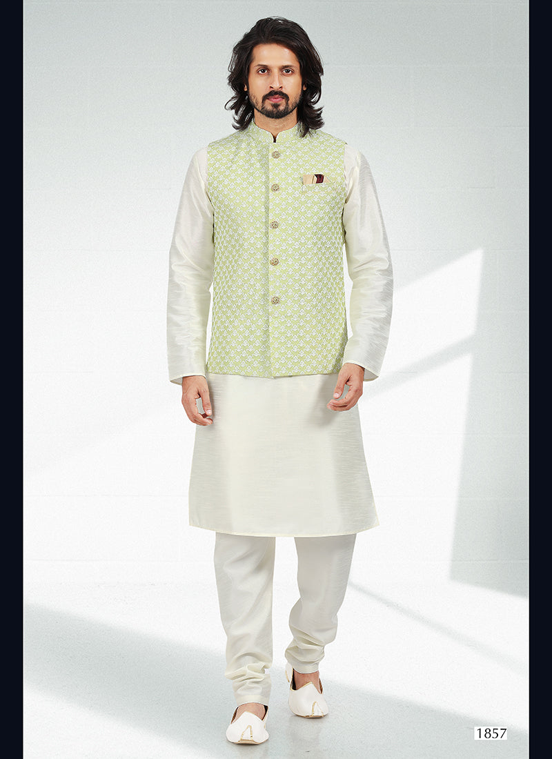 Elite Regal banarasi silk Premium Kurta Pajama | Finely Detailed to Enhance Your Look for Formal Events