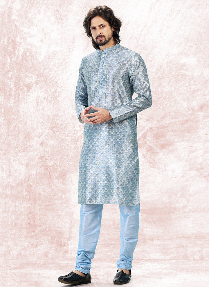 Exclusive Designer banarasi silk Premium Kurta Pajama | Perfect for Grand Celebrations & Traditional Gatherings