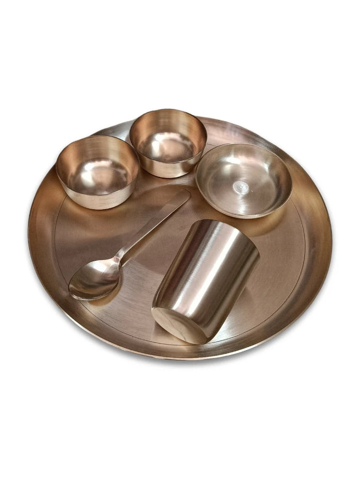 Aatithyam | Elegant Ayurvedic Kansa Dinner Set - Health Boosting Dining