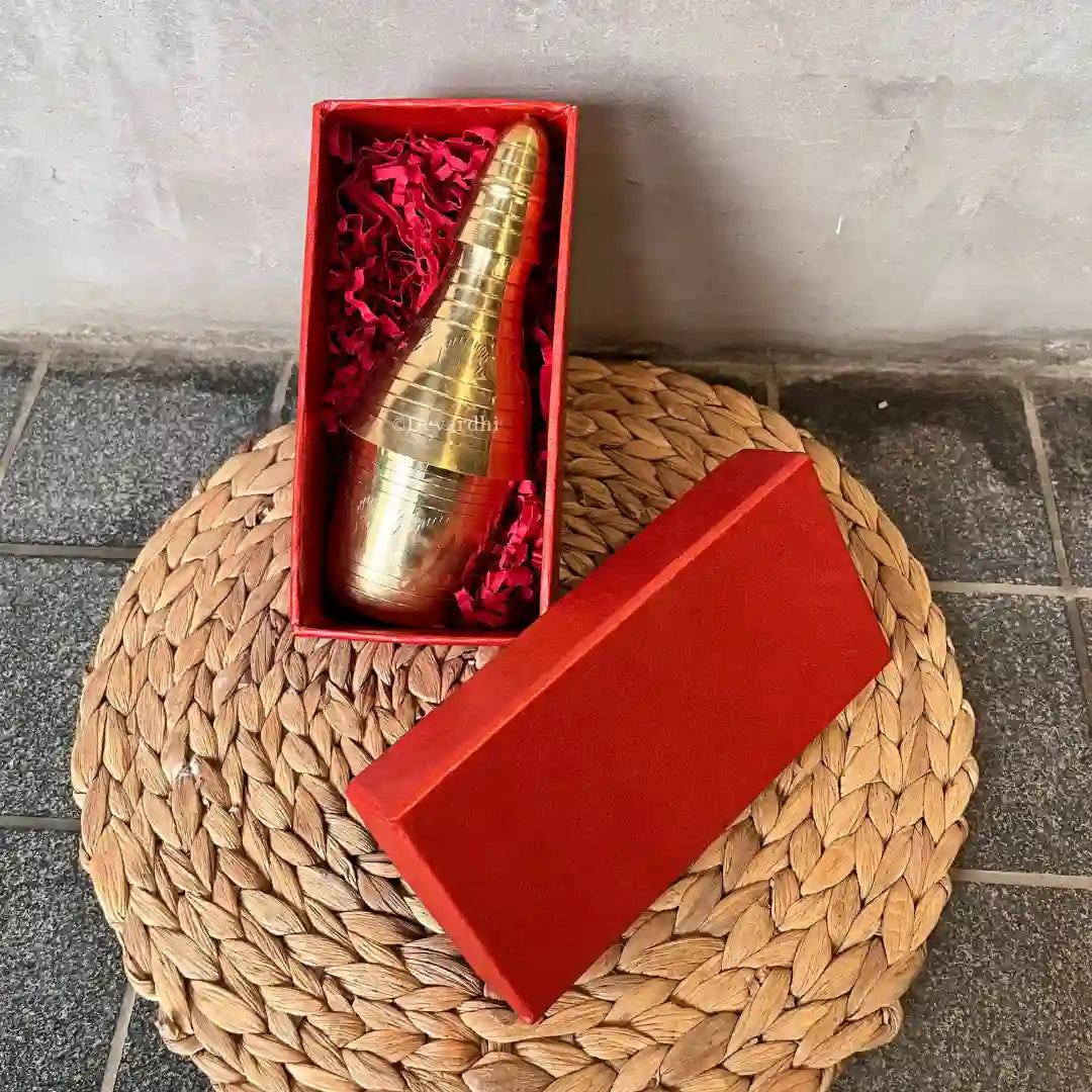Brass Mukhwas One Piece Bottle | Classy Storage for Refreshments