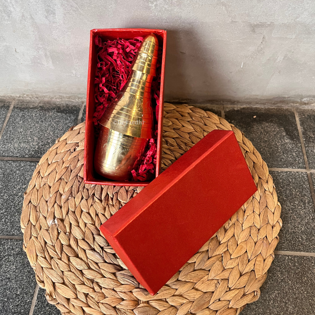 Alora Brass Mukhwas Bottle | Classy Storage for Refreshments
