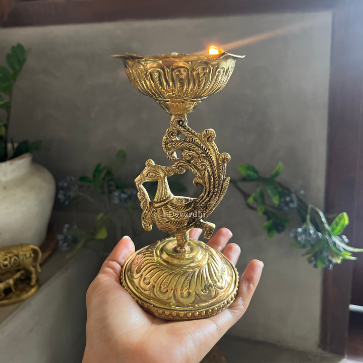 Arpan Dipak | Traditional Brass Oil Lamp for Pooja Rituals