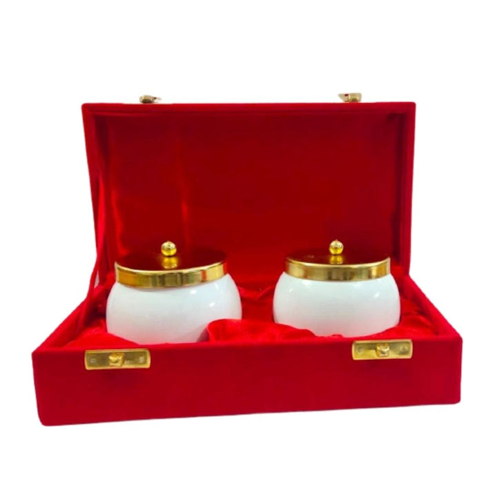 Multipurpose Dry Fruit Jar Gift Set | Elegant Velvet Box Container