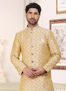 Elegant Cream Indo Western | Stylish Outfit for Weddings & Events