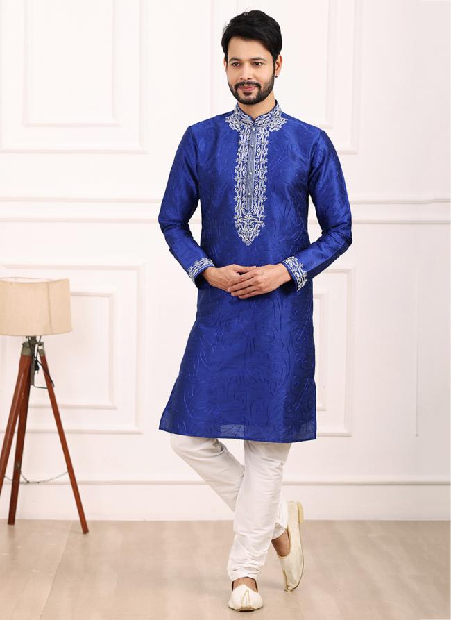 Grand Banarasi Silk Kurta Pajama | Handcrafted Ethnic Wear for Celebrations