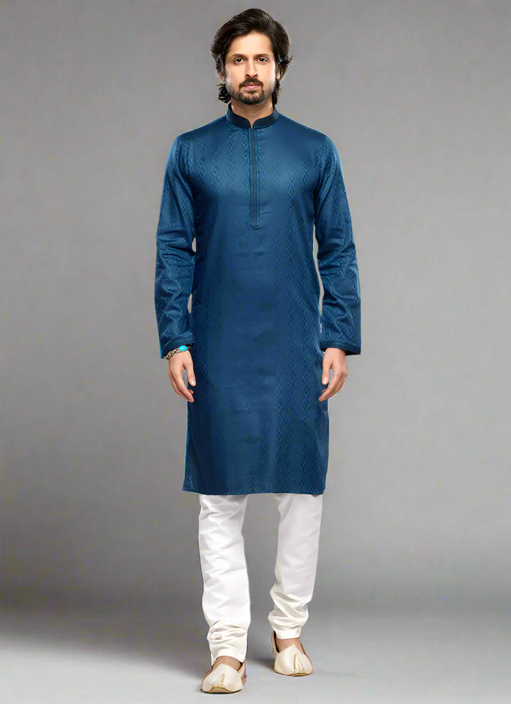 Stylish Men's Kurta Pajama Thread Work | Indian Ethnic Outfit