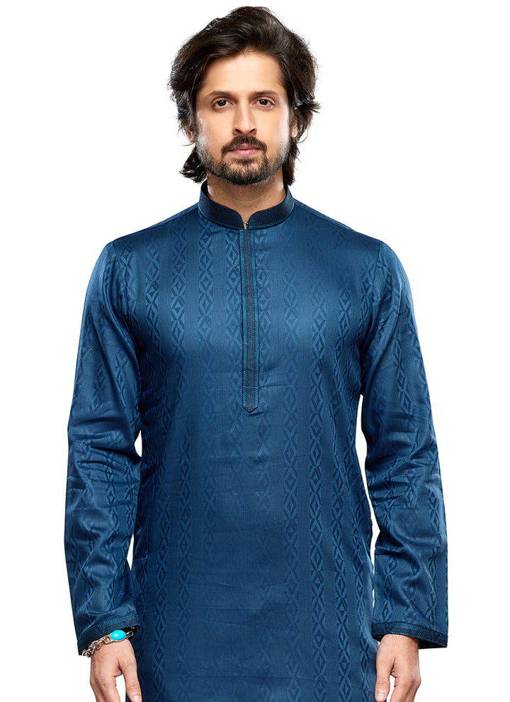 Stylish Men's Kurta Pajama Thread Work | Indian Ethnic Outfit