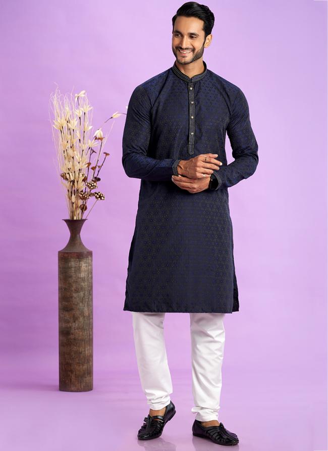 Luxurious art silk Kurta Pajama | Intricately Crafted for Cultural & Festive Excellence