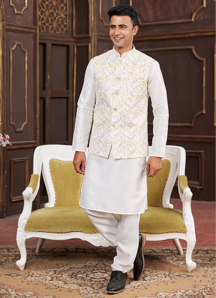 Sophisticated Formal Banarasi Silk Premium Kurta Pajama | Designed to Elevate Your Style for Cultural Events