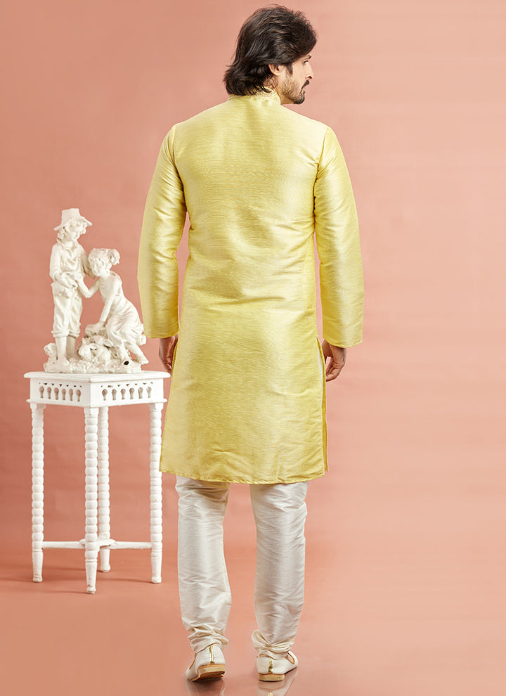 Traditional Banarasi Kurta Pajama | Machine Embroidery Festival Wear