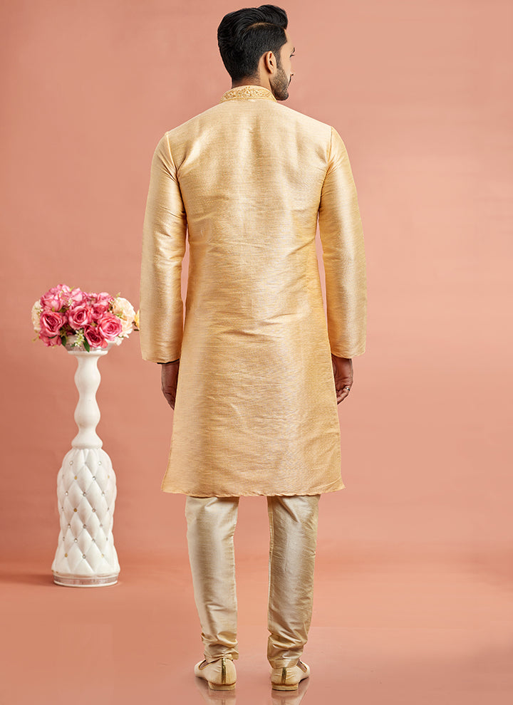Traditional Banarasi Kurta Pajama | Machine Embroidery Festival Wear