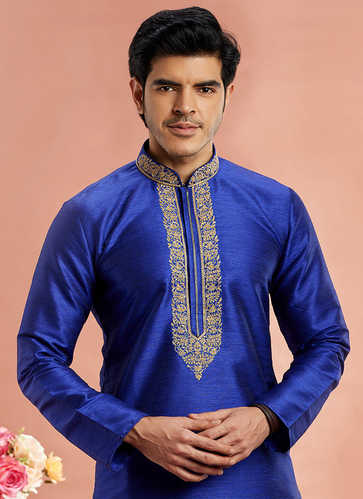 Stylish banarasi art silk Premium Kurta Pajama | Crafted for Cultural & Festive