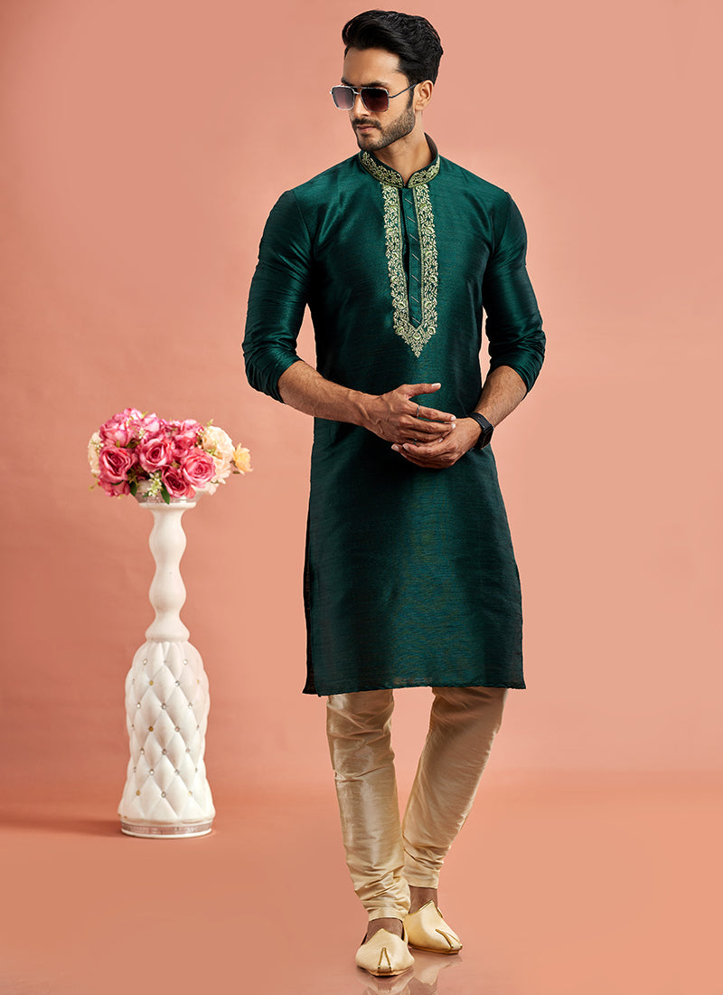 Stylish banarasi art silk Premium Kurta Pajama | Crafted for Cultural & Festive
