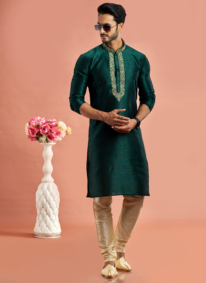 Stylish banarasi art silk Premium Kurta Pajama | Crafted for Cultural & Festive