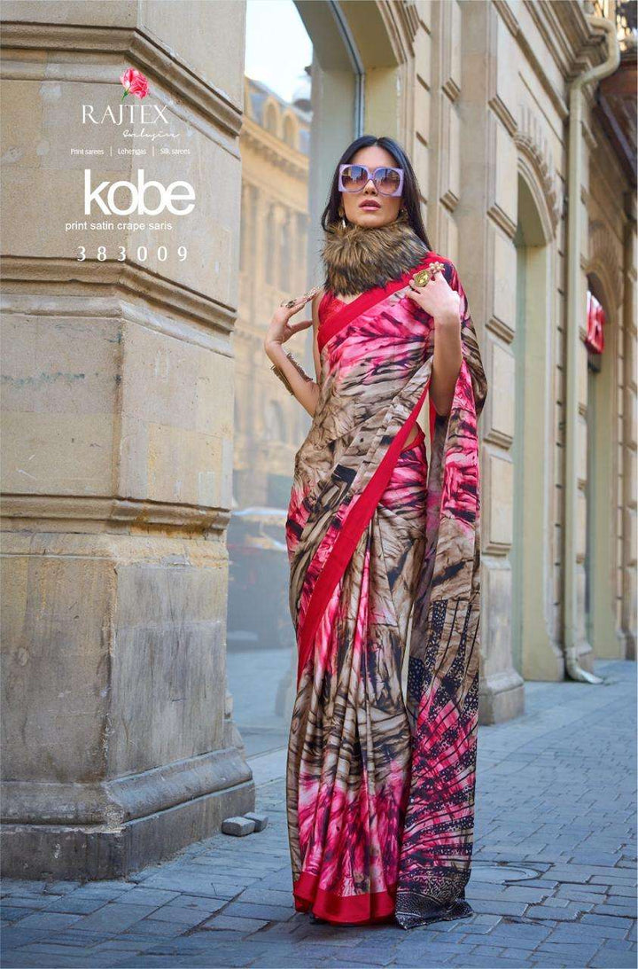 Vibrant Floral & Abstract Saree | Modern Indian Saree for Women