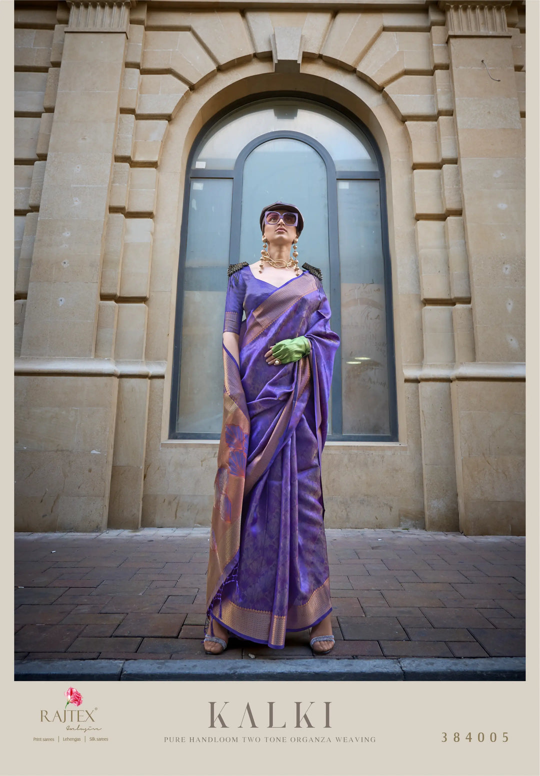 Pure Organza Sadi | Elegant Two-Tone Saree for Parties & Festivals