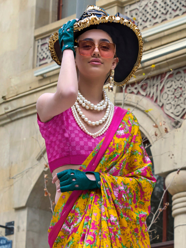 Vibrant color luxurious fabric exclusive attire crafted for elegance and style.