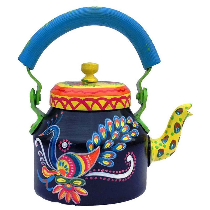 Vintage Look Kettle 1L | Artistic Handpainted Tea Pot