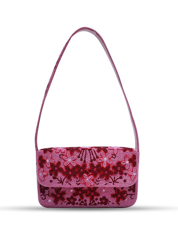 Orchid Baguette Bag with Handle | High-End Fashion Accessory