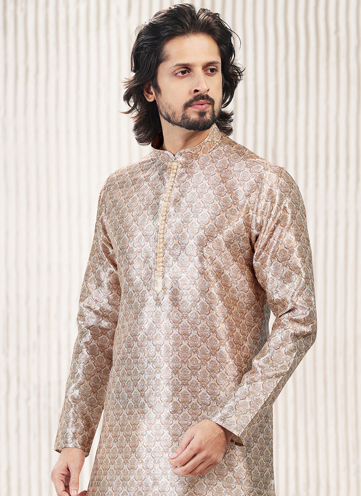 Exclusive Designer banarasi silk Premium Kurta Pajama | Perfect for Grand Celebrations & Traditional Gatherings