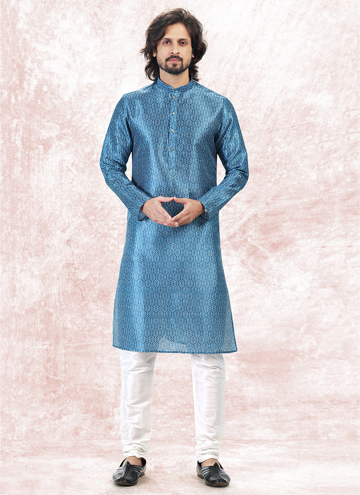 Charismatic Fashion banarasi silk Premium Kurta Pajama | Luxury Attire for Weddings & Special Moments