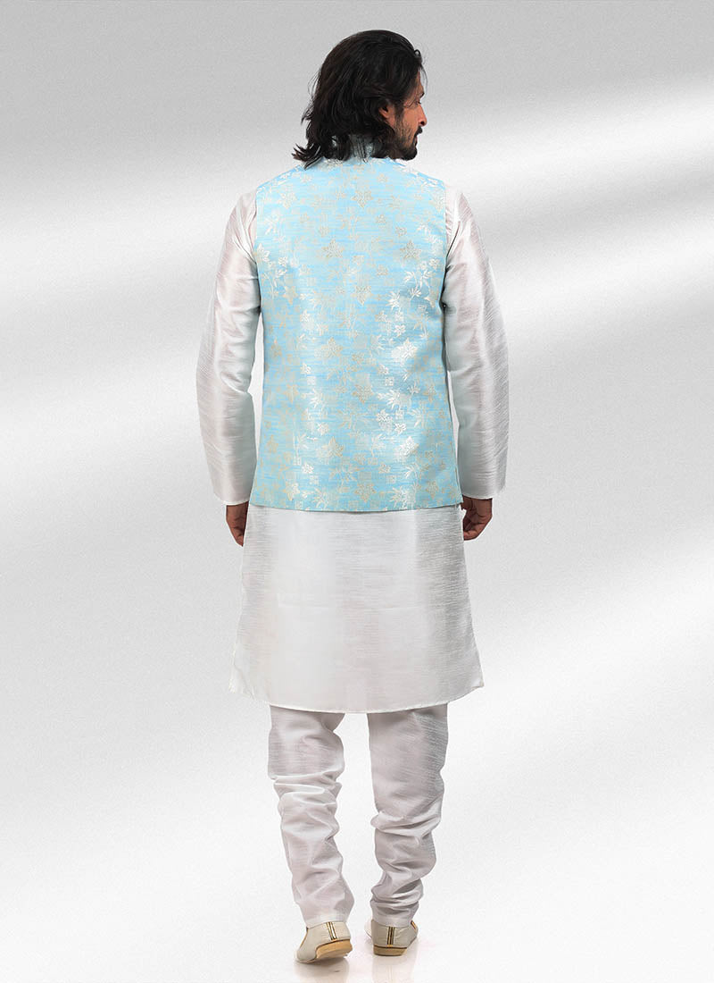 Timeless Elegant banarasi silk Premium Kurta Pajama | Designed for Those Who Appreciate True Craftsmanship