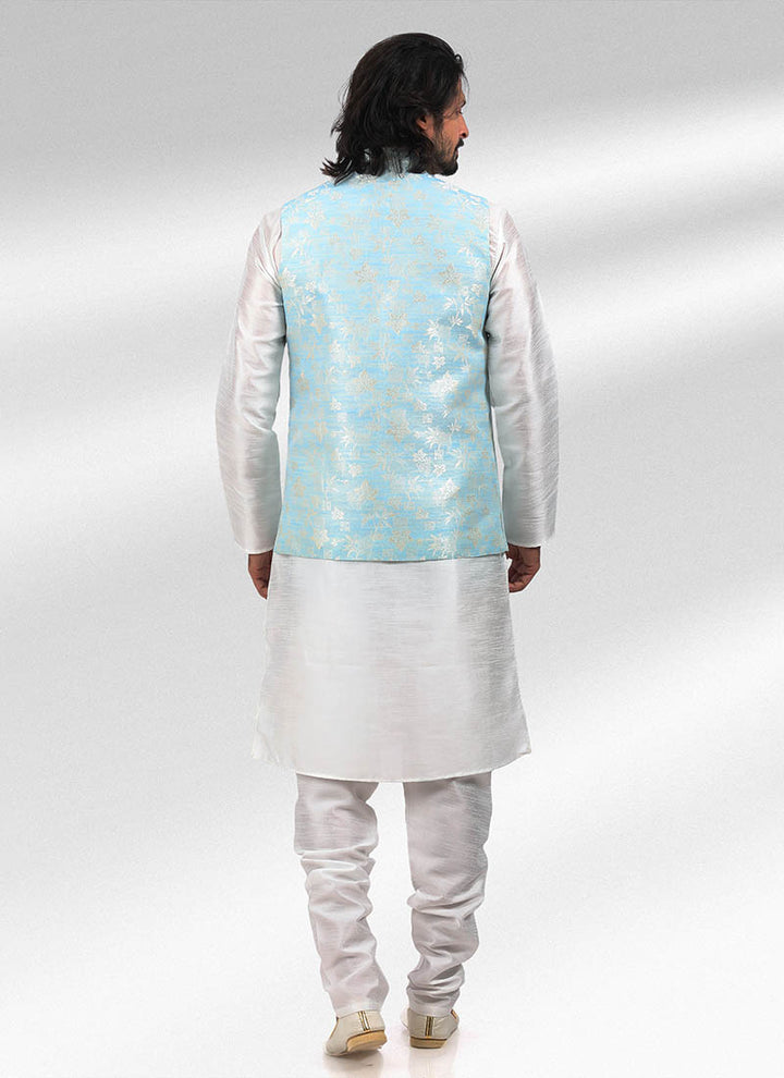 Timeless Elegant banarasi silk Premium Kurta Pajama | Designed for Those Who Appreciate True Craftsmanship