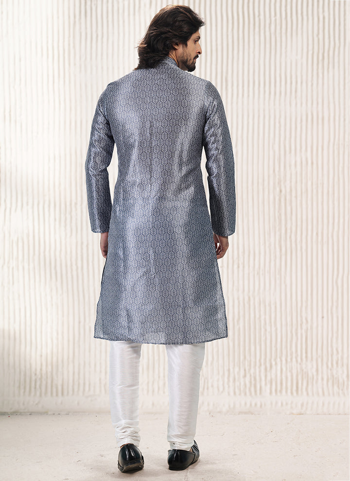 Charismatic Fashion banarasi silk Premium Kurta Pajama | Luxury Attire for Weddings & Special Moments