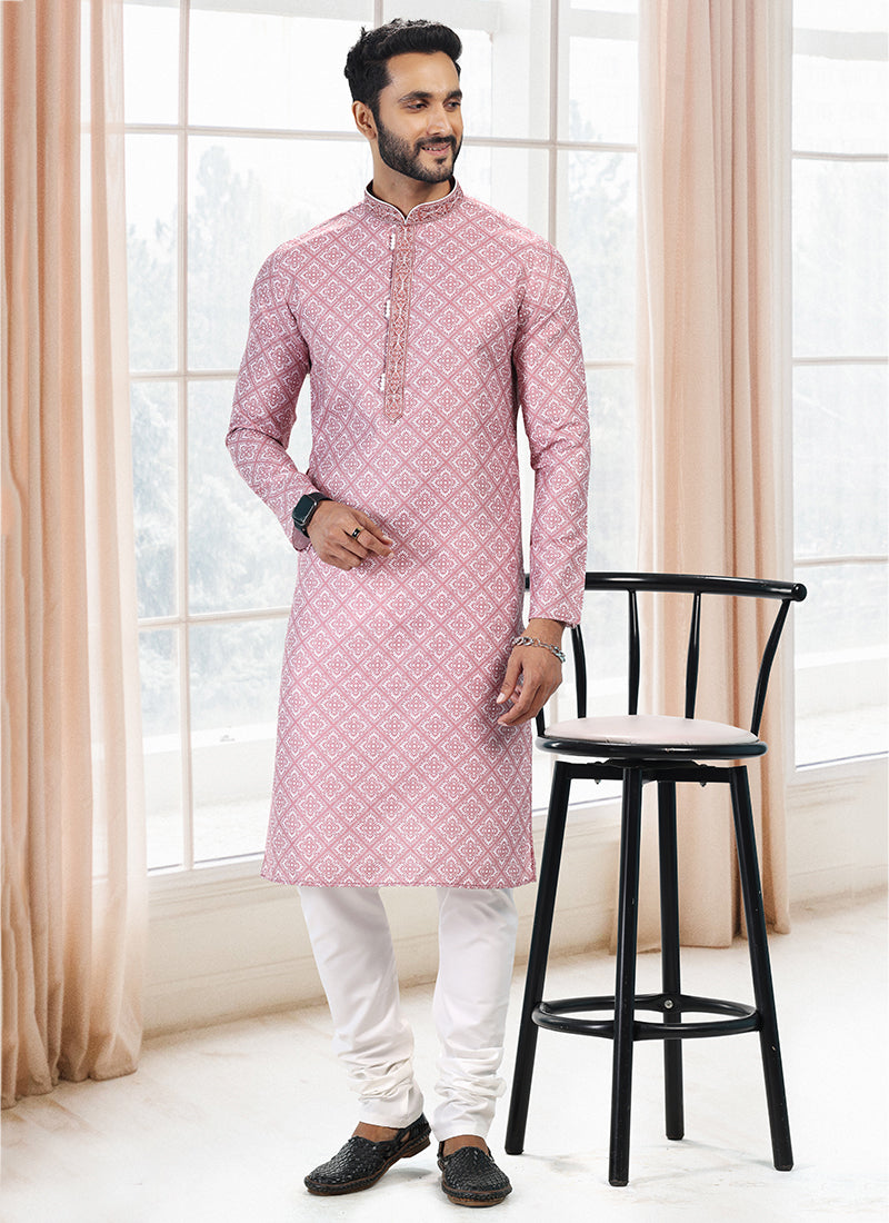 Charismatic Fashion cotton Premium Kurta Pajama | Enriched with Fine Embroidery & Graceful Aesthetic