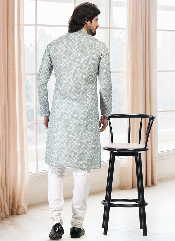 Charismatic Fashion cotton Premium Kurta Pajama | Enriched with Fine Embroidery & Graceful Aesthetic