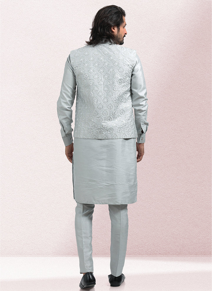 Luxurious Handcrafted art silk Premium Kurta Pajama | Designed to Elevate Your Style for Cultural Events
