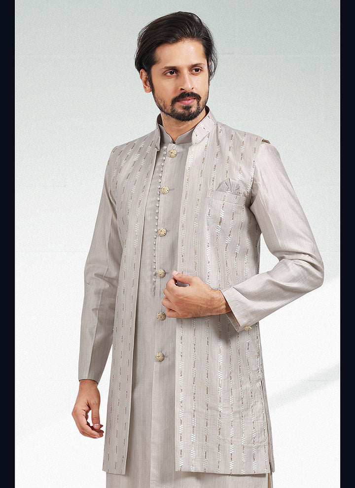 Cultural Fusion banarasi silk Premium Kurta Pajama | Intricately Crafted for Cultural & Festive Excellence