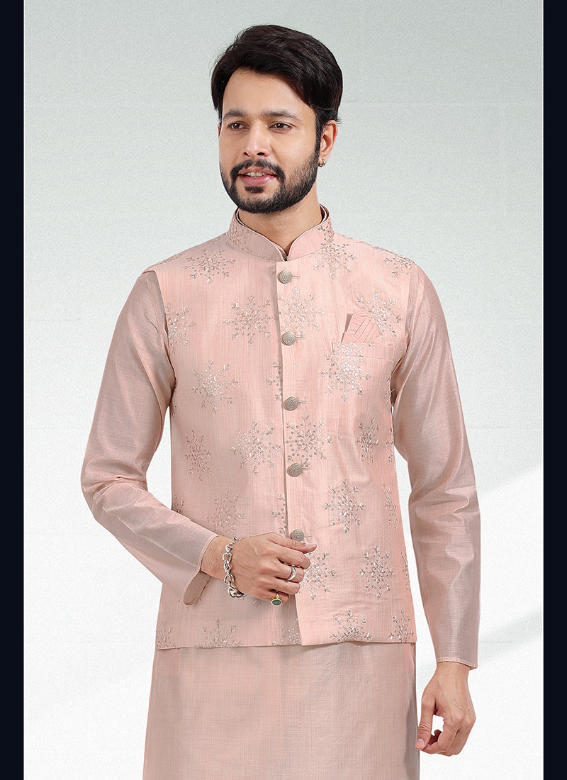 Traditional Elegant banarasi silk Premium Kurta Pajama | Luxury Attire for Weddings & Special Moments