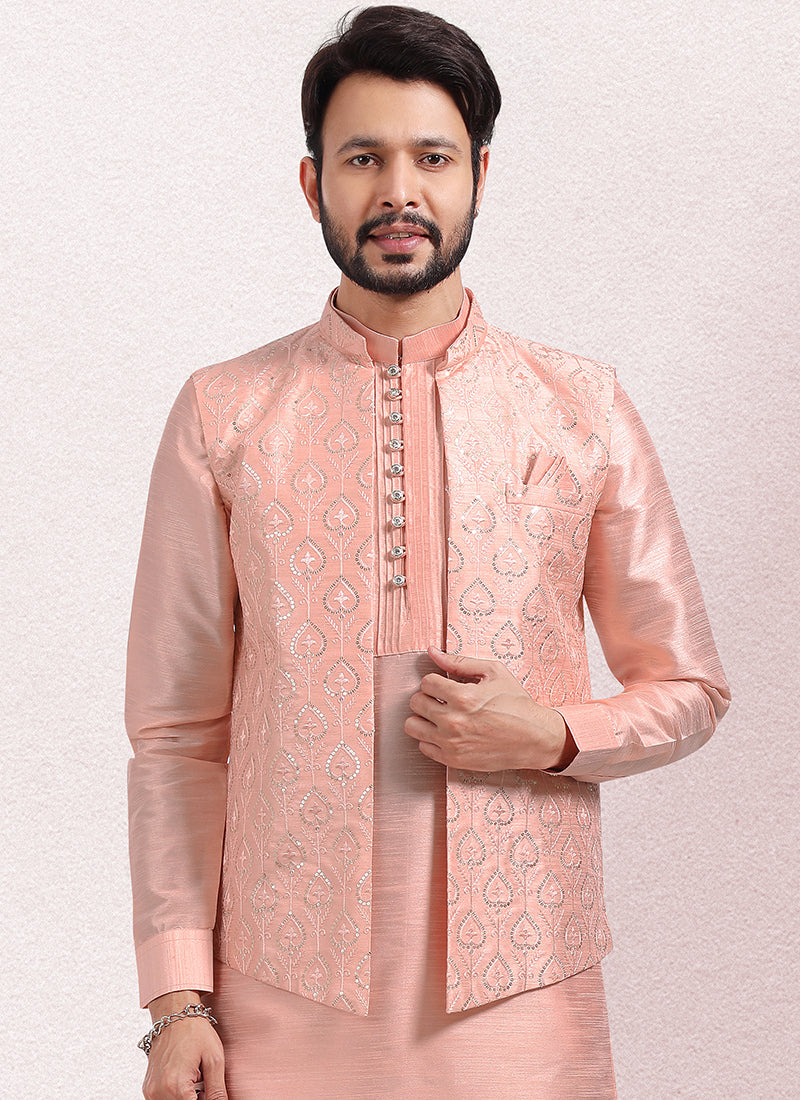 Luxurious Handcrafted art silk Premium Kurta Pajama | Designed to Elevate Your Style for Cultural Events