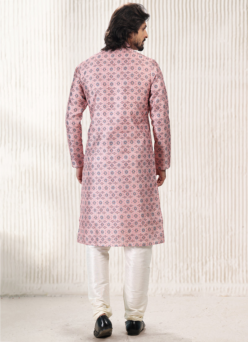 Opulent Grand banarasi silk Premium Kurta Pajama | Handcrafted with Intricate Details for Timeless Appeal